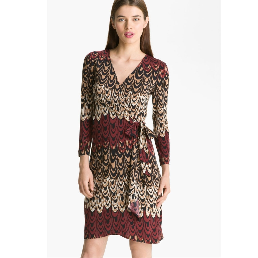 BCBG Long-Sleeve Wrap Dress - Size XXS